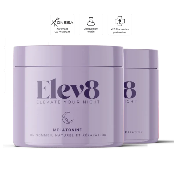 Pack Duo - Mélatonine - Sommeil by Elev8
